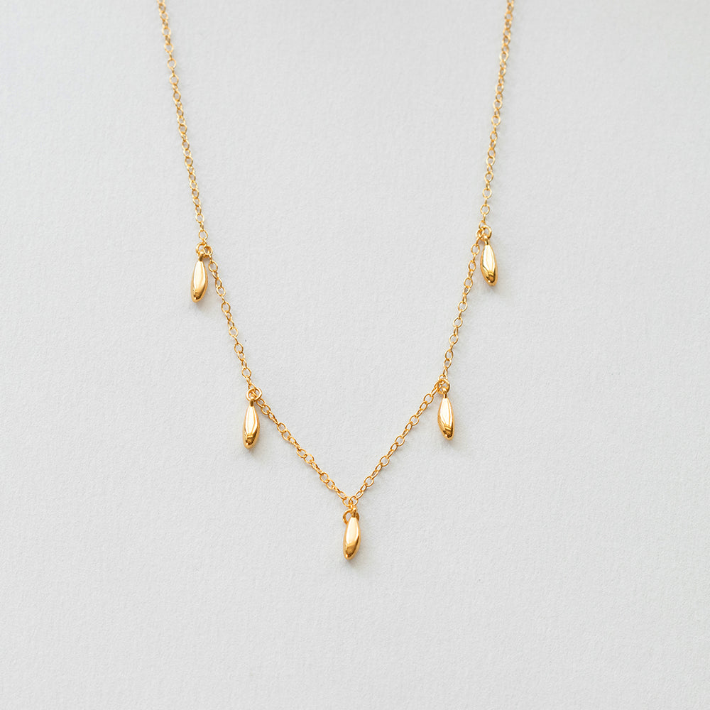 L'eau charm necklace gold