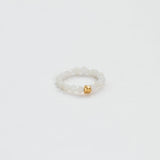 Terrestrial mother of pearl ring gold