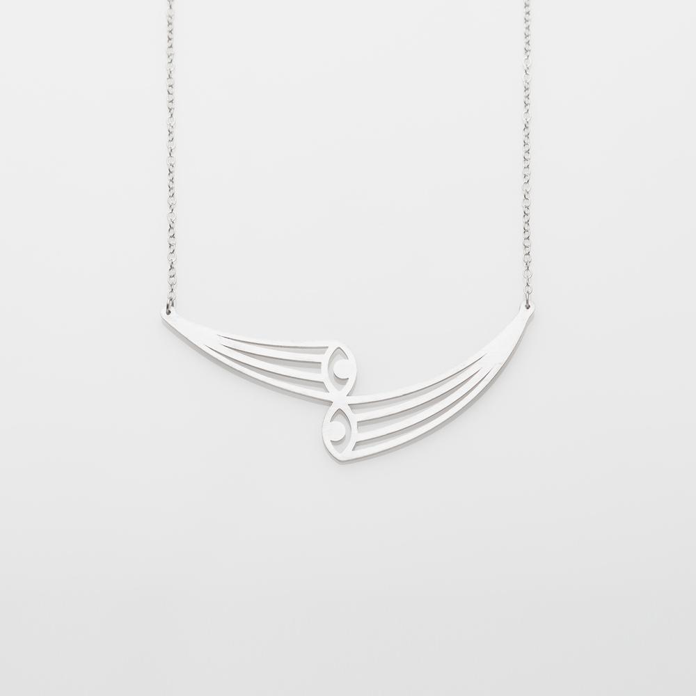 Aye double necklace silver