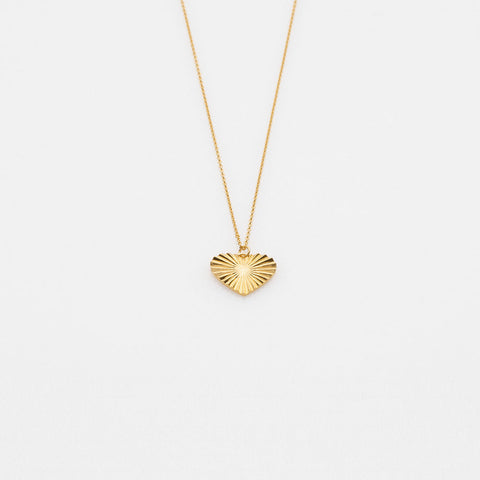 Sea & Sun heart necklace gold