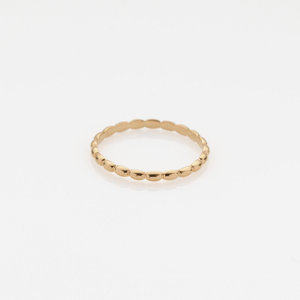 Tiny Treasures puff ring 14K yellow gold