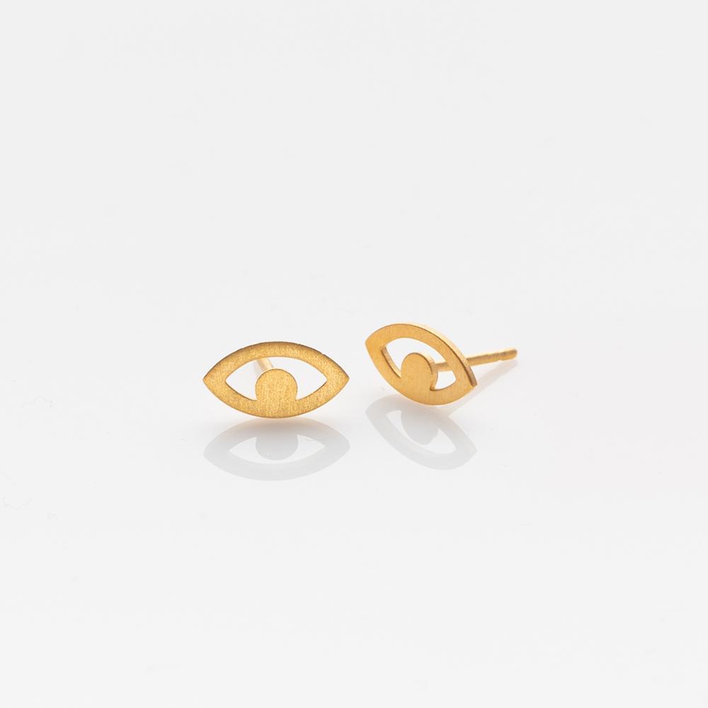 Aye stud earrings gold