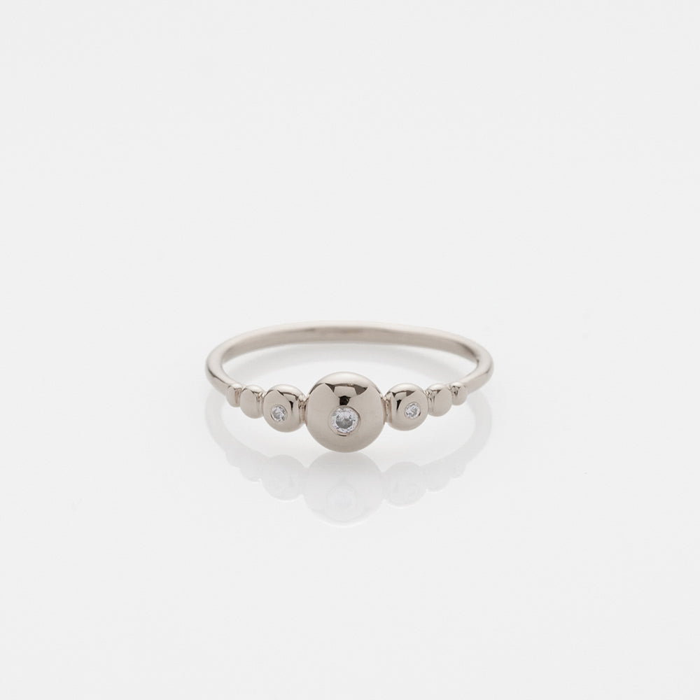 Michelle ring 14K white gold with diamonds
