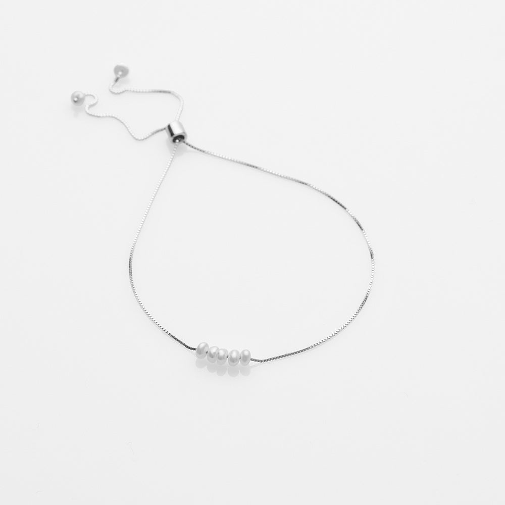 Free the pearls bracelet silver