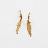 Αθήνα κέντρο parakeet earring charm gold
