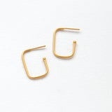 Charming Squares L earrings gold