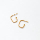 Charming Squares S earrings gold