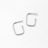 Charming Squares L earrings silver