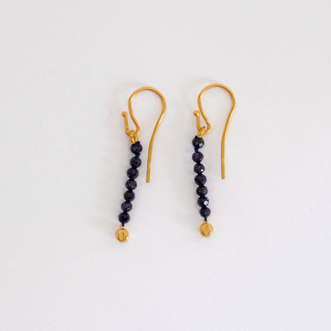 Terrestrial Starry Night earrings gold