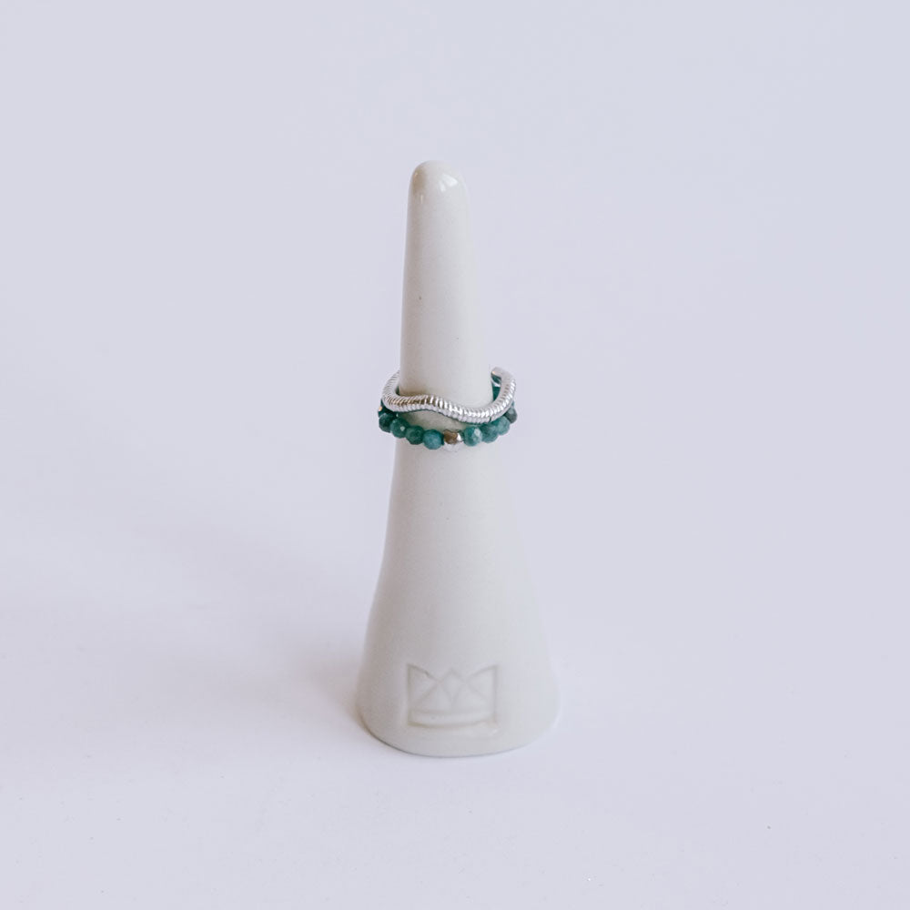 Ceramic ring cone ivory