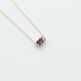 Fizzy amethyst & iolite necklace 14K yellow gold