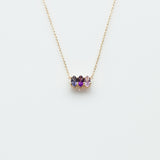 Fizzy amethyst & iolite necklace 14K yellow gold