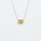 Fizzy peridot necklace 14K yellow gold
