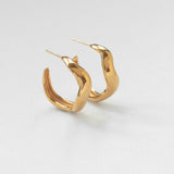 Vague hoops L gold