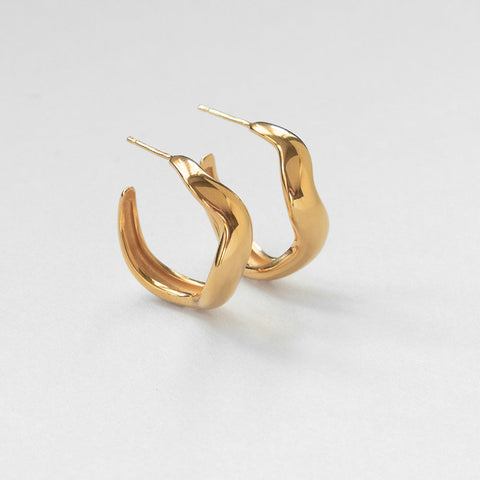 Vague hoops L gold