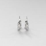 Vague hoops M silver