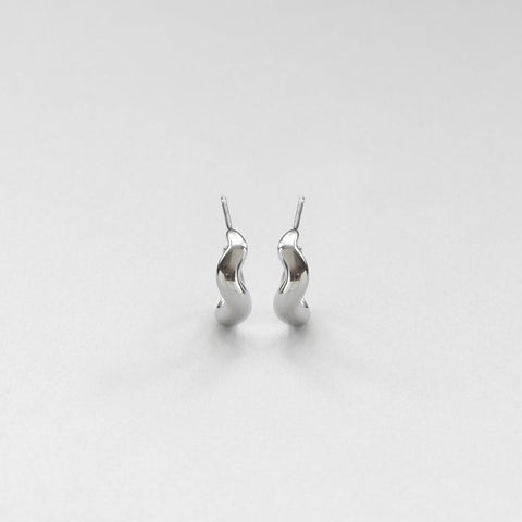 Vague hoops S silver