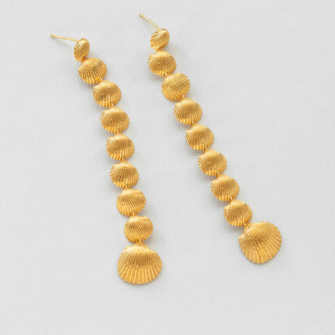 Coquilles liston earrings gold