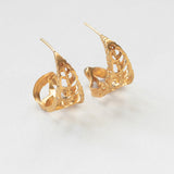 Coquilles slice hoops gold