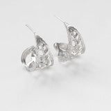 Coquilles slice hoops silver