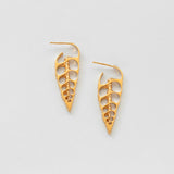 Coquilles slice earrings gold