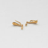 L'eau drops climber earrings gold