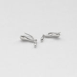 L'eau drops climber earrings silver