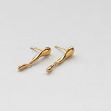 L'eau drops earrings gold