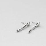 L'eau drops earrings silver