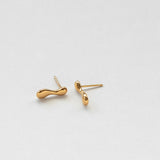 L'eau flow earrings gold