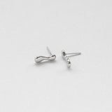 L'eau flow earrings silver