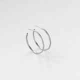 Sirène mezzo hoops silver