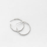 Sirène mezzo hoops silver