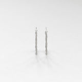 Sirène mezzo hoops silver