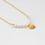 Coquilles jouet pearl necklace gold