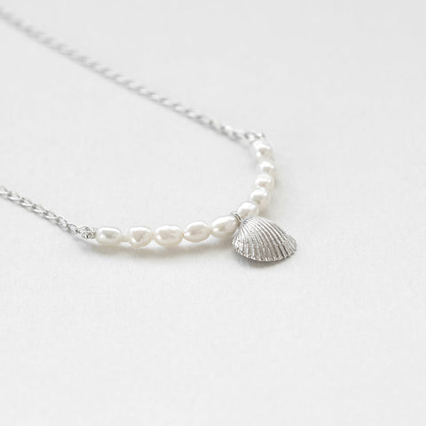 Coquilles jouet pearl necklace silver