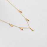 L'eau charm necklace gold