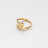 L'eau drops ring gold