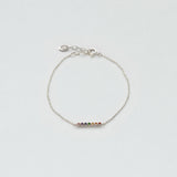 Astro rainbow 14K white gold bracelet