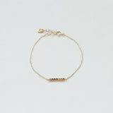Astro rainbow 14K yellow gold bracelet