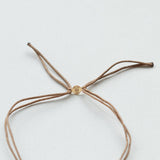 Astro rainbow 14K yellow gold thread bracelet