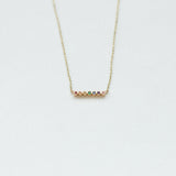Astro rainbow 14K yellow gold necklace