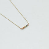 Astro rainbow 14K yellow gold necklace