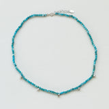 Terrestrial apatite necklace silver