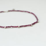 Terrestrial ruby necklace silver
