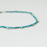 Terrestrial apatite necklace silver