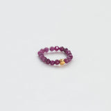 Terrestrial ruby ring gold