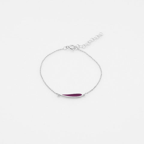 Palette Extended leaf bracelet silver