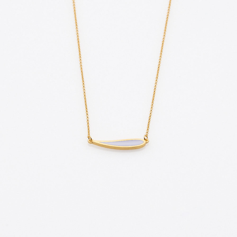 Palette Extended leaf necklace gold