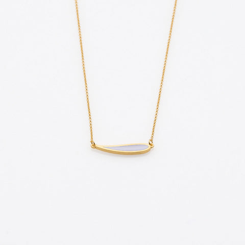 Palette Extended leaf necklace gold
